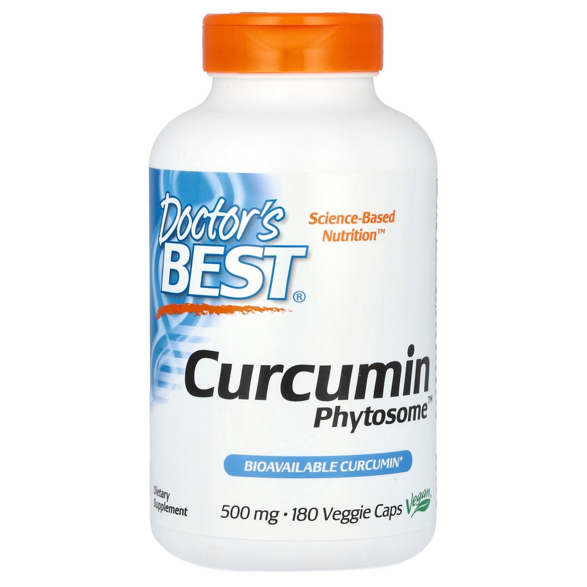 Curcumin Phytosome with Meriva, 500 mg, 180 Veggie Caps - Assorted Pre-pack (See Table
