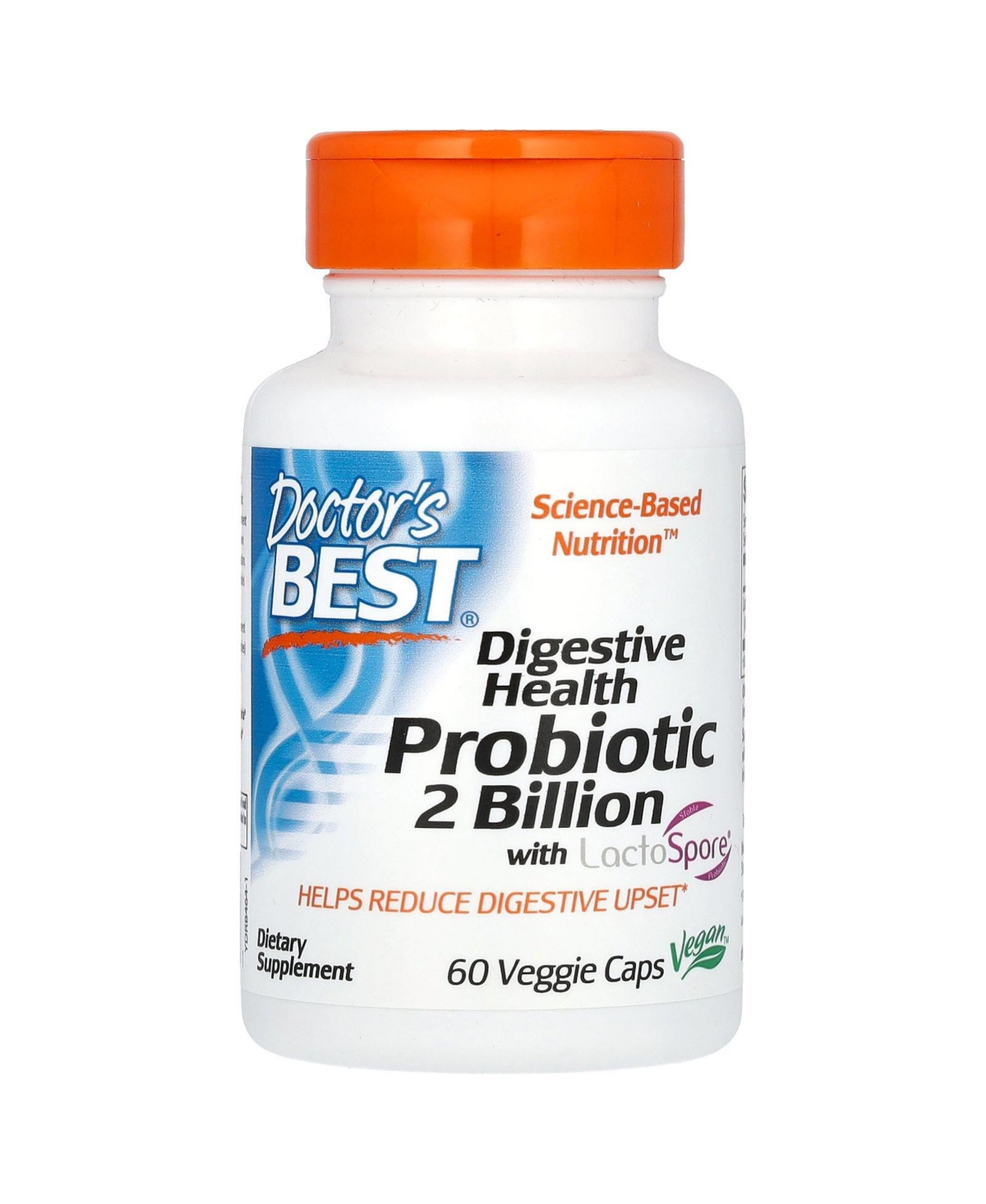 Digestive Health Probiotic 2 Billion with LactoSpore - 60 Veggie Caps - Assorted Pre-pack (See Table