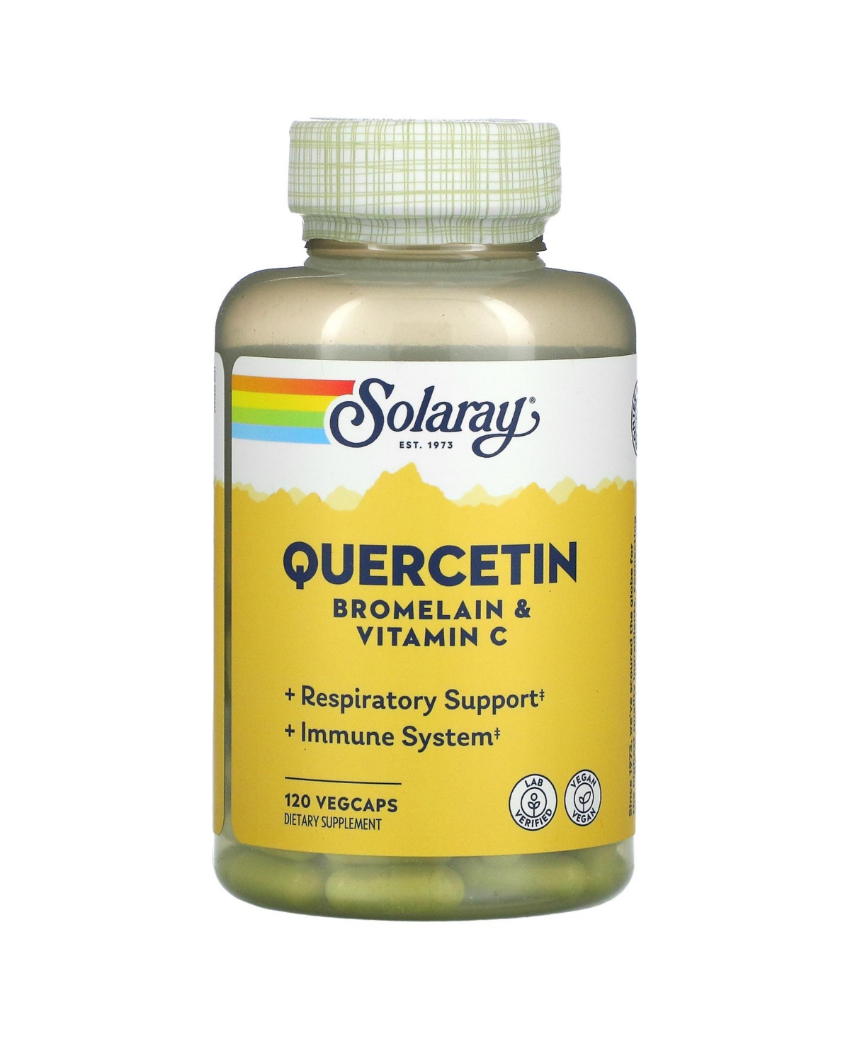 Quercetin Bromelain & Vitamin C - 120 VegCaps - Assorted Pre-pack (See Table