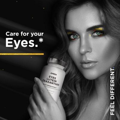 Eyes Lutein Zeaxanthin Supplement - Eyes Vitamins - Lutein and Zeaxanthin from Marigold Extract, Red Beet Root Powder, Black Pepper, 90 Capsules