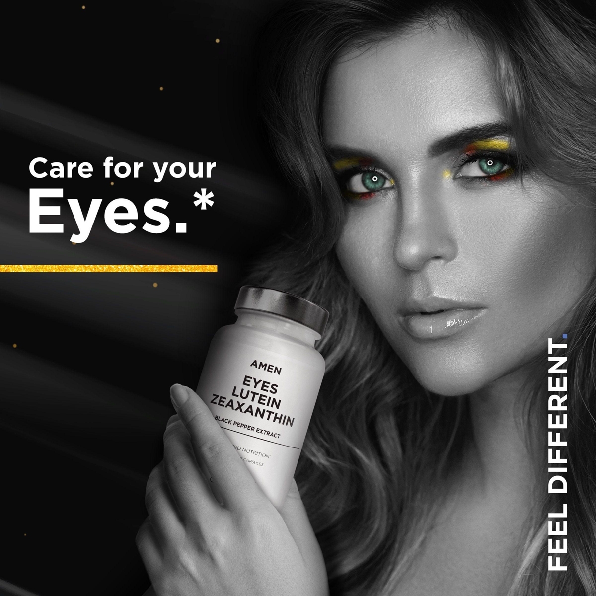 Amen Eyes Lutein Zeaxanthin Supplement - Eyes Vitamins - Lutein and Zeaxanthin from Marigold Extract, Red Beet Root Powder, Black Pepper Fruit Extract