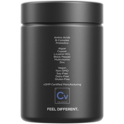 Clearface Pantothenic Acid, Niacin Supplement, Vitamins A, C, D3, E, Probiotics, Riboflavin, Thiamin, L-Lysine HCL & Omega-3, 90 Capsules