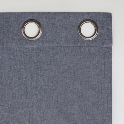 Tresello Tonal Texture Draft Shield Fleece Insulated 100% Blackout Grommet Curtain Panel