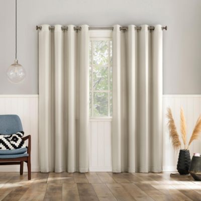 Brandon Magnetic Closure Room Darkening Grommet Curtain Panel Pair