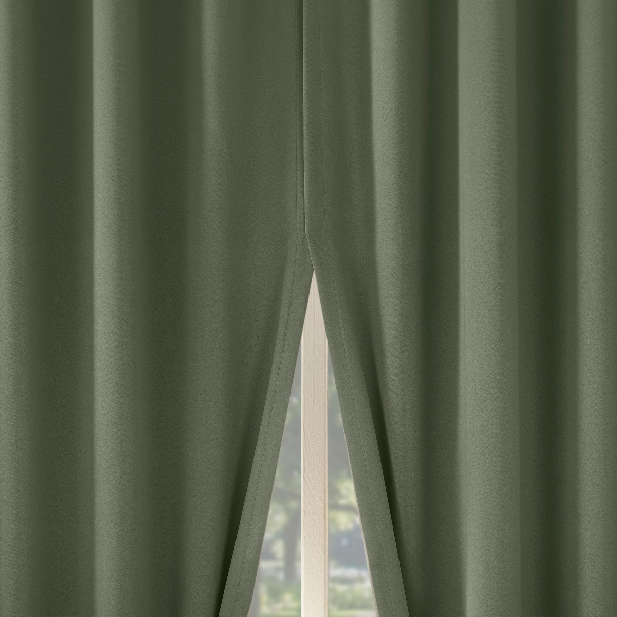 Aria Magnetic Closure Theater Grade 100% Blackout Back Tab Curtain Panel Pair