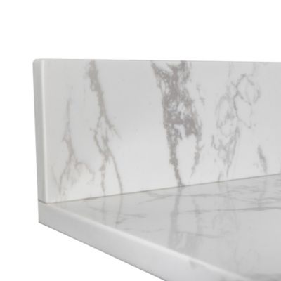 43 X 22 Bathroom Stone Vanity Top Engineered Stone Carrara Marble