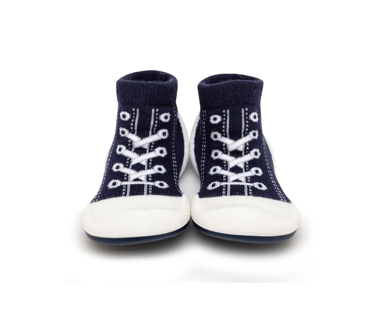 Infant Girl Boy First Walk Sock Shoes Sneakers - Navy