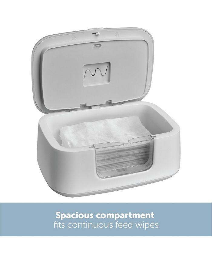TinyBums Babydoekje Warmer & Dispenser met LED Veranderende Licht & Aan/Uit Schakelaar - Jool Baby (Grijis