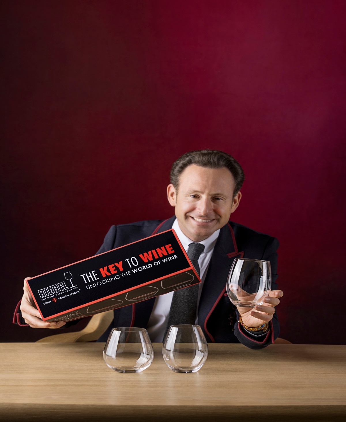 Shop Riedel Key To Wine O In Clear