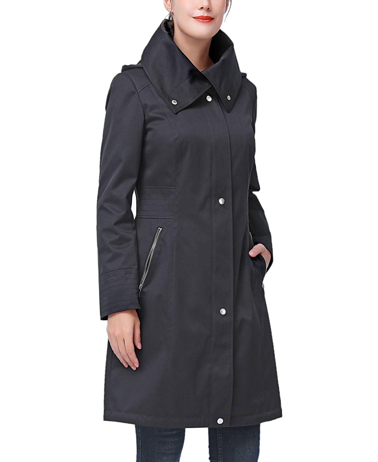 Женское пальто kimi + kai Alys Water Resistant Hooded Anorak, цвет: Чёрный — фото 2