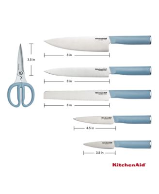 Classic 7-Pc. Japanese Steel Knife & Sharpener Block Set