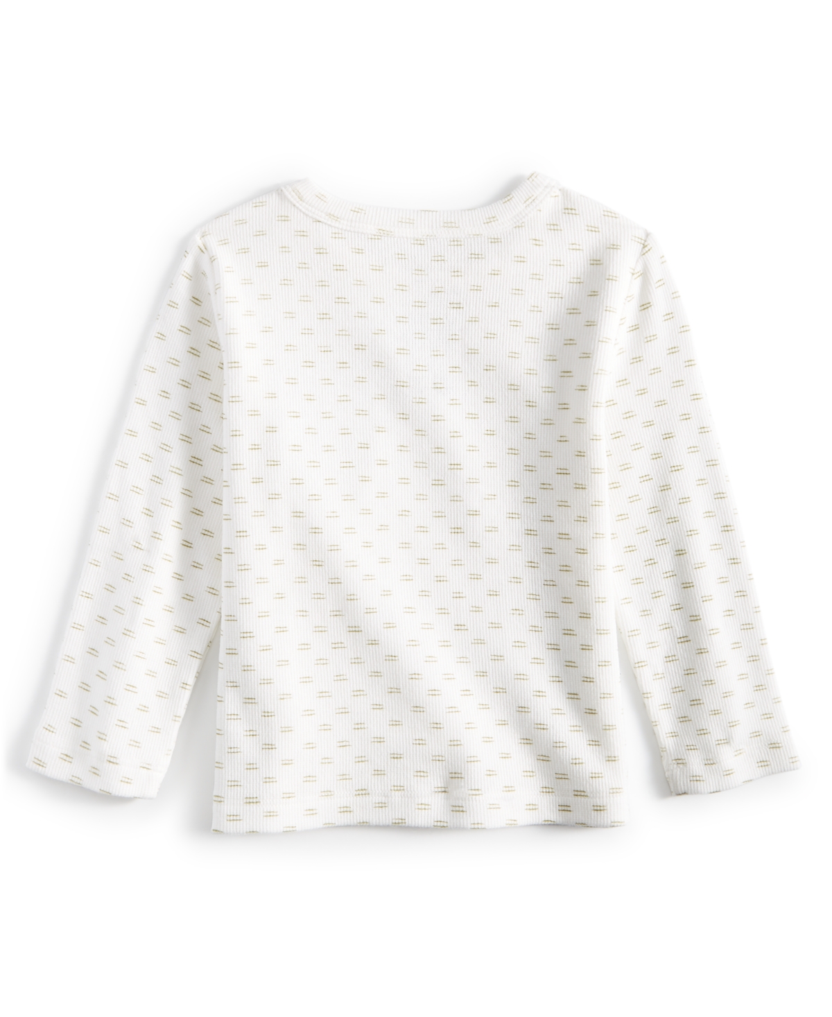 First Impressions Baby Boys Waffle-Knit Broken-Stripe Long-Sleeve Pocket T-Shirt, Created for Macy's