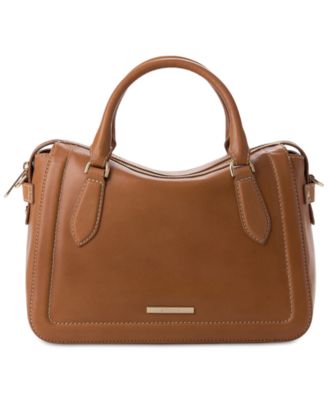 Brahmin - Micaela Tan Cloverly Medium Leather Satchel