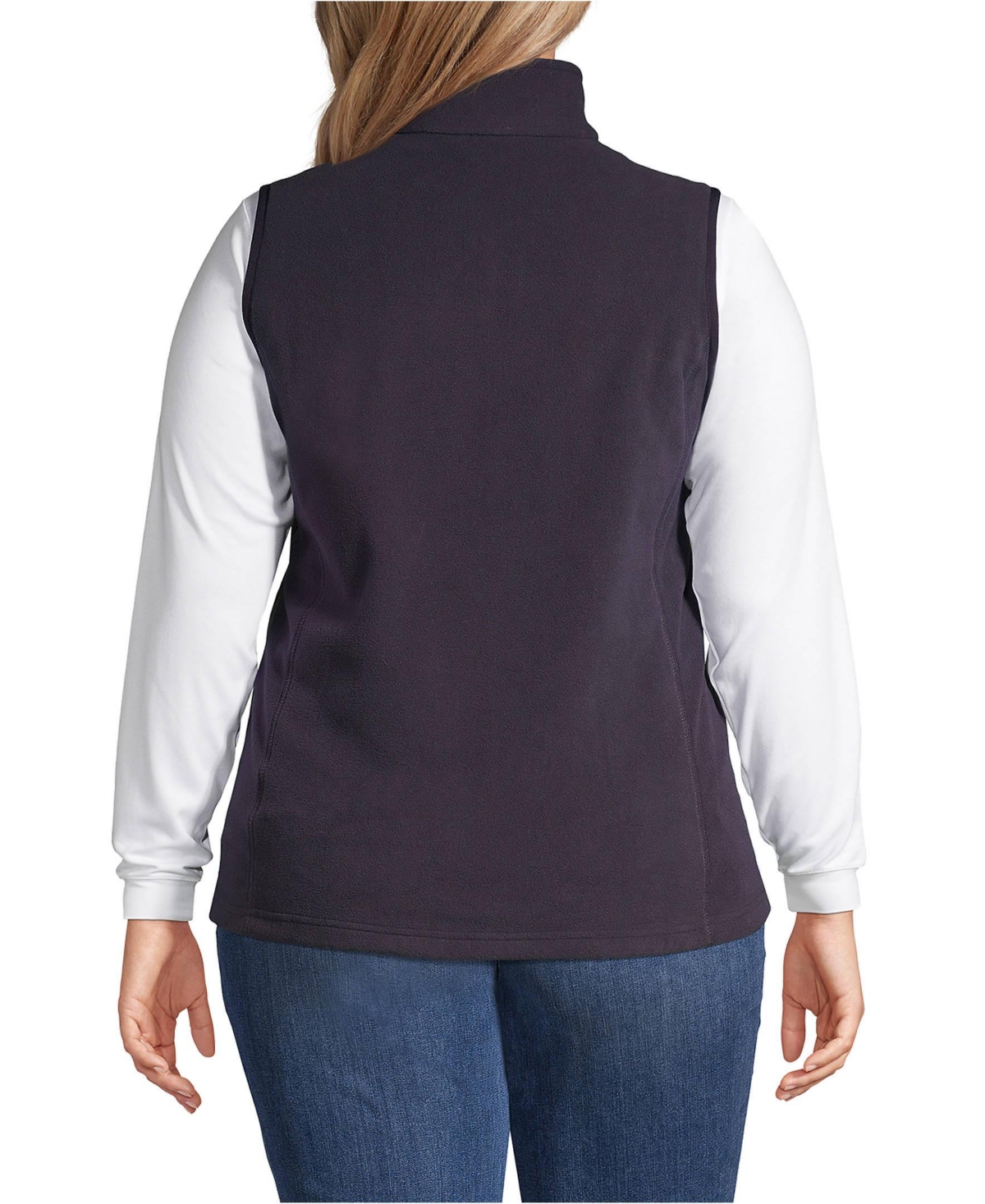 Lands' End Plus Size Thermacheck 100 Fleece Vest