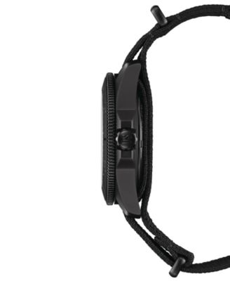 Men's Swiss Automatic DS Action Black Synthetic Nylon Strap Watch 43mm