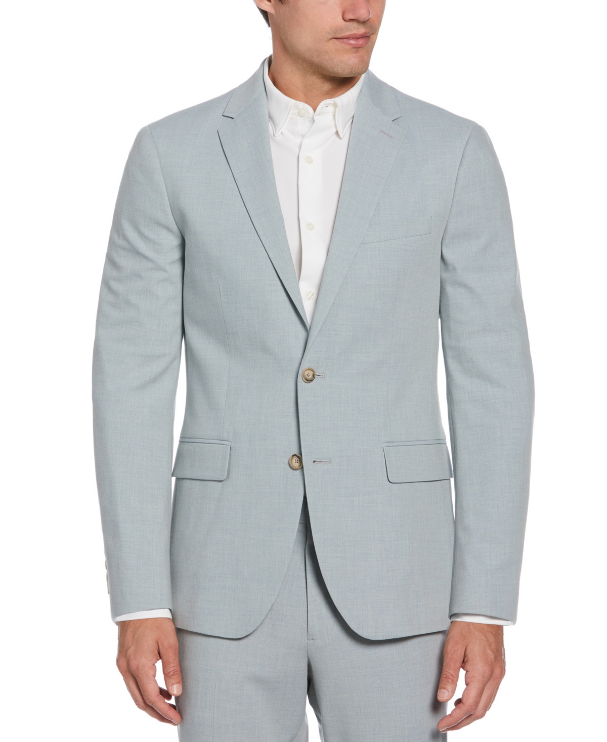 Shop Perry Ellis Men's Tua Slim Fit Stretch Tech Suit Jacket In Citadel