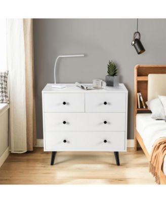 4 Drawers Dresser Chest of Drawers Free Standing Sideboard Cabinet