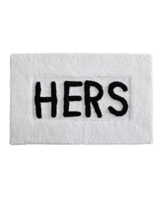 Hers Cotton Bath Rug, 21" x 34"