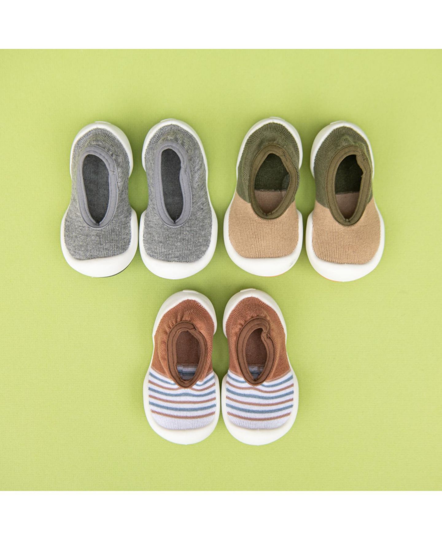 Обувь Komuello Breathable Washable Non-Slip Sock Shoes Flat - Grey для мальчиков-малышей, цвет: Серый — фото 3
