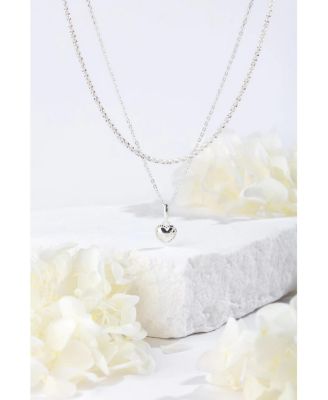 Dainty Sterling Silver Heart Pendant Necklace