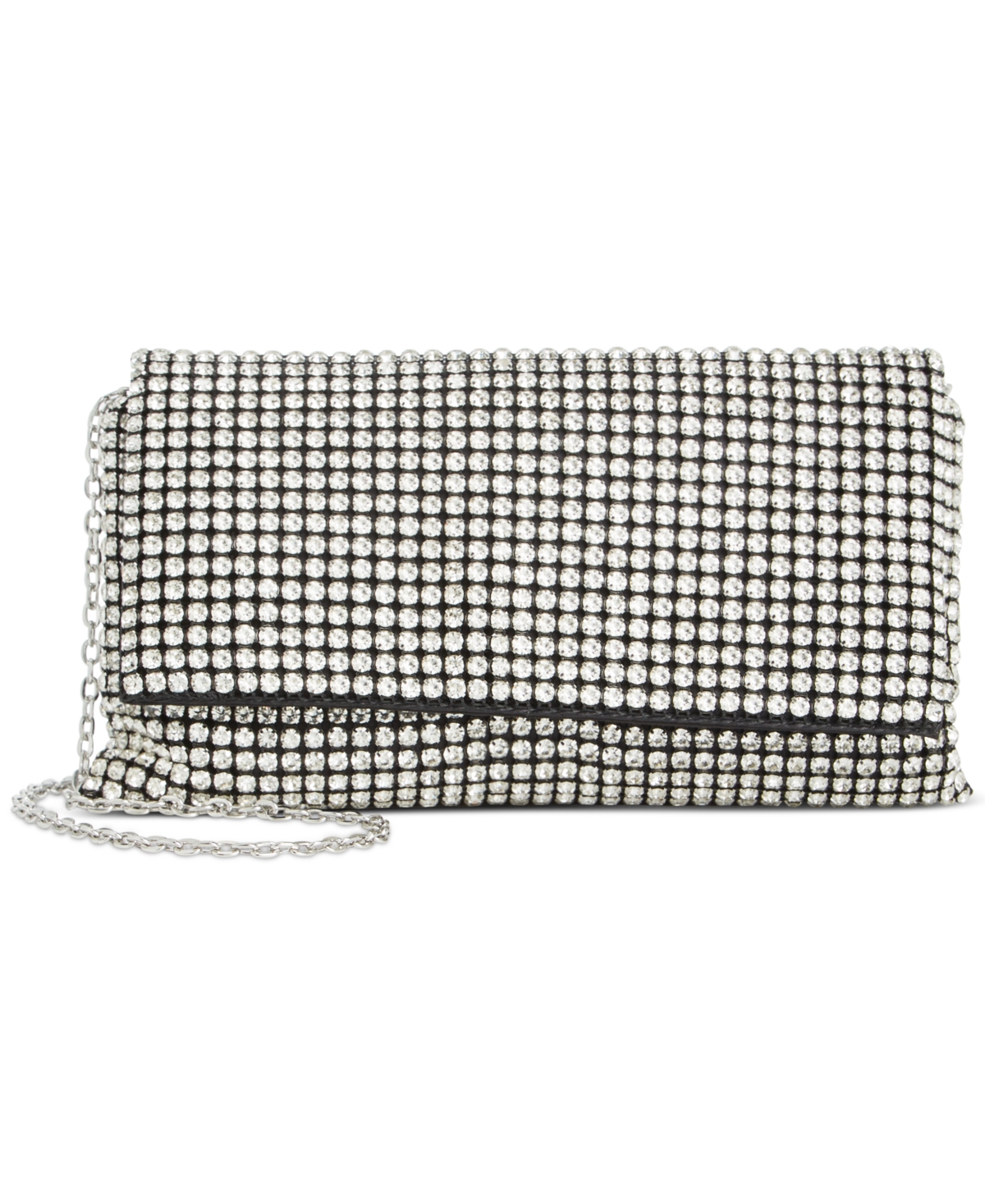 Shop Inc International Concepts Prudence Small Diamond Mesh Crossbody, Created For Macy's In Black