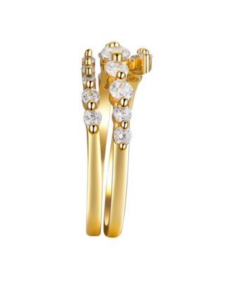 Cubic Zirconia Spiral Ring