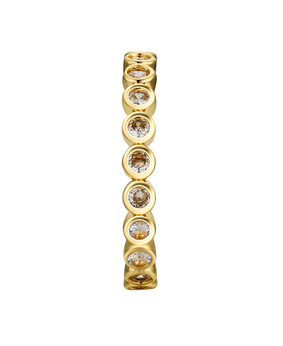 Unwritten Cubic Zirconia Bezel, Star, Mother of Pearl Moon Ring Set