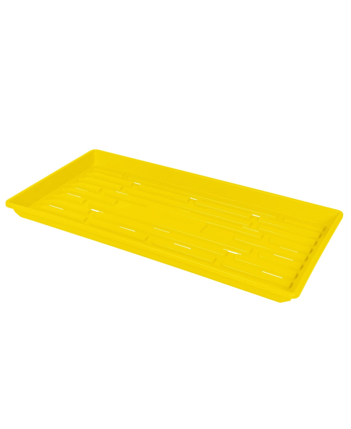 Sunpack 10 x 20in Indoor Gardening Shallow Plastic Seeding Tray, 1in