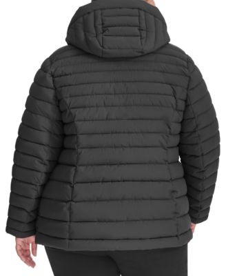 Plus Size Hooded Packable Puffer Coat, Created for Macy's