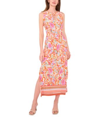 MSK - Women's Printed Hardware Sleeveless Maxi Dress