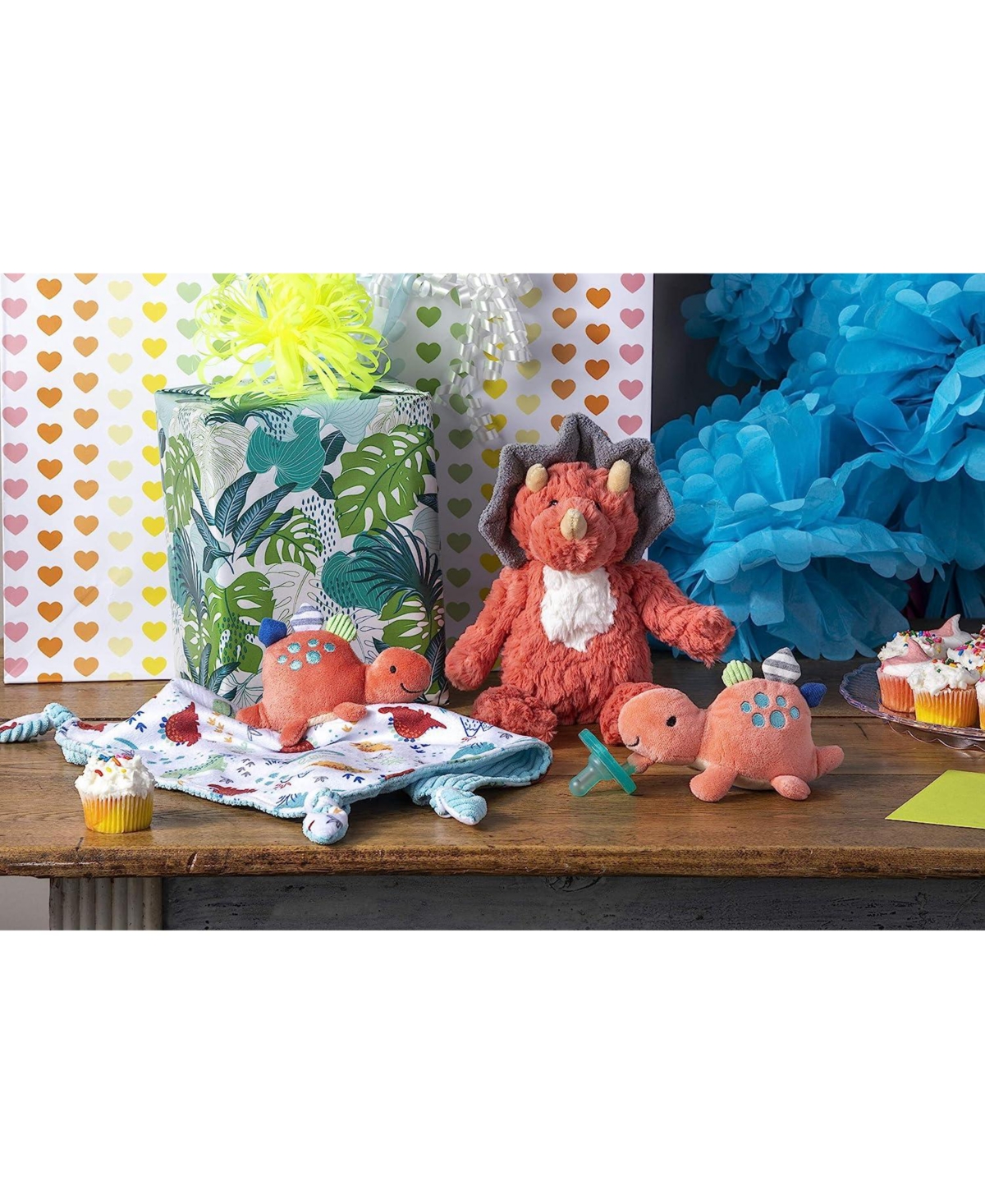 Mary Meyer WubbaNub Infant Pacifier, Pebblesaurus Dinosaur