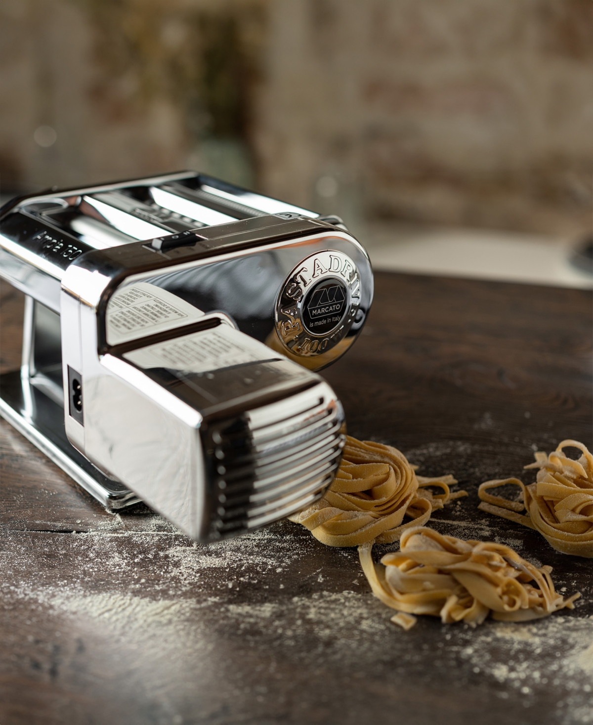 Marcato Atlasmotor 110 Pasta Machine In Silver