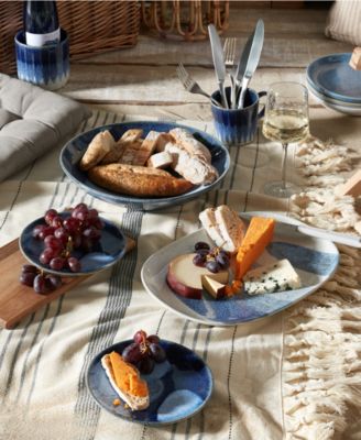  Studio Blue Accent Set of 4 Small Plates