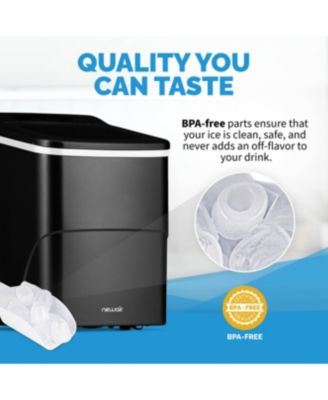 26 lbs. Countertop Bullet Ice Maker in Black