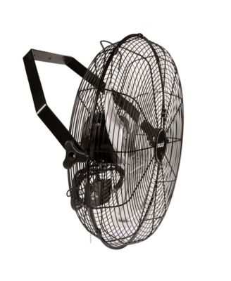 18" High Velocity Wall Mount Fan, Heavy Duty Outdoor Fan, Adjustable Tilt and 3 Speeds up to 4012 CFM, Pull Chain Switch
