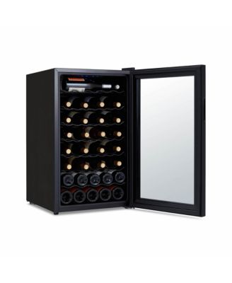 Shadow Series Wine Cooler Refrigerator 51 Bottle, Freestanding Mirrored Wine Fridge with Double-Layer Tempered Glass Door & Compressor Cooling for Reds, Whites, and Sparkling Wine, 41f-64f Digital Temperature Control