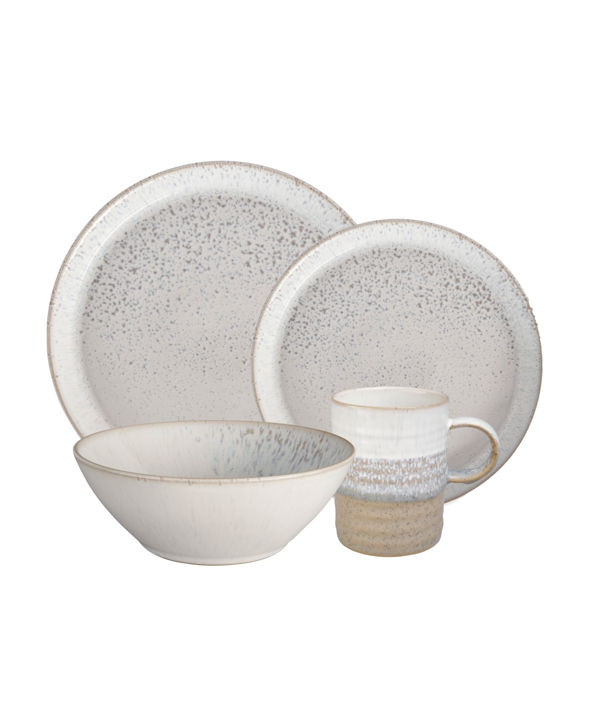 Kiln Collection 4 Piece Place Setting - Natural/white
