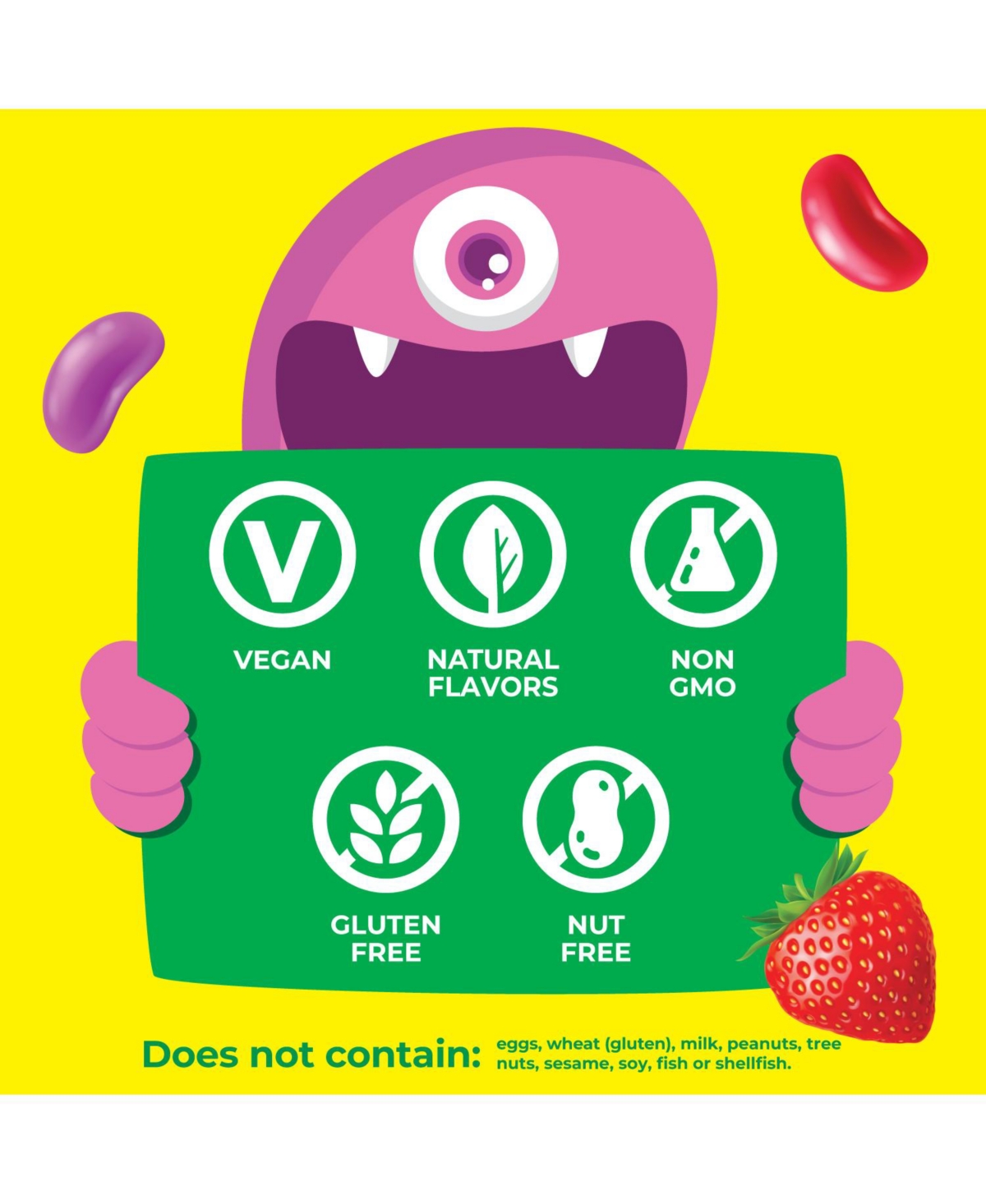 VitaWorks Kids Biotin 5,000 mcg Jelly Beans - Hair Skin And Nails Vitamins - Tasty Natural Strawberry Blast Flavor - Jellies