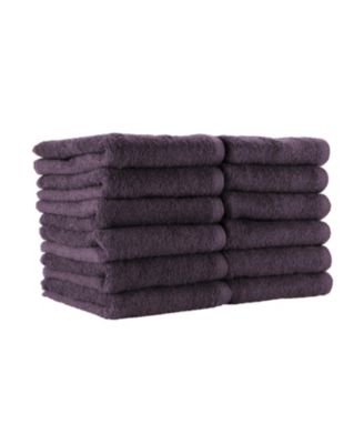 Bleach-Safe Cotton Salon Towels (12 Pack), Full Size 16x28 in., Solid Color, Absorbent Hair Drying Towel, Perfect for Salon and Spa