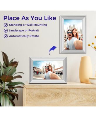 10.1" WiFi Frameo Digital Picture Frame - 32GB Built in Storage