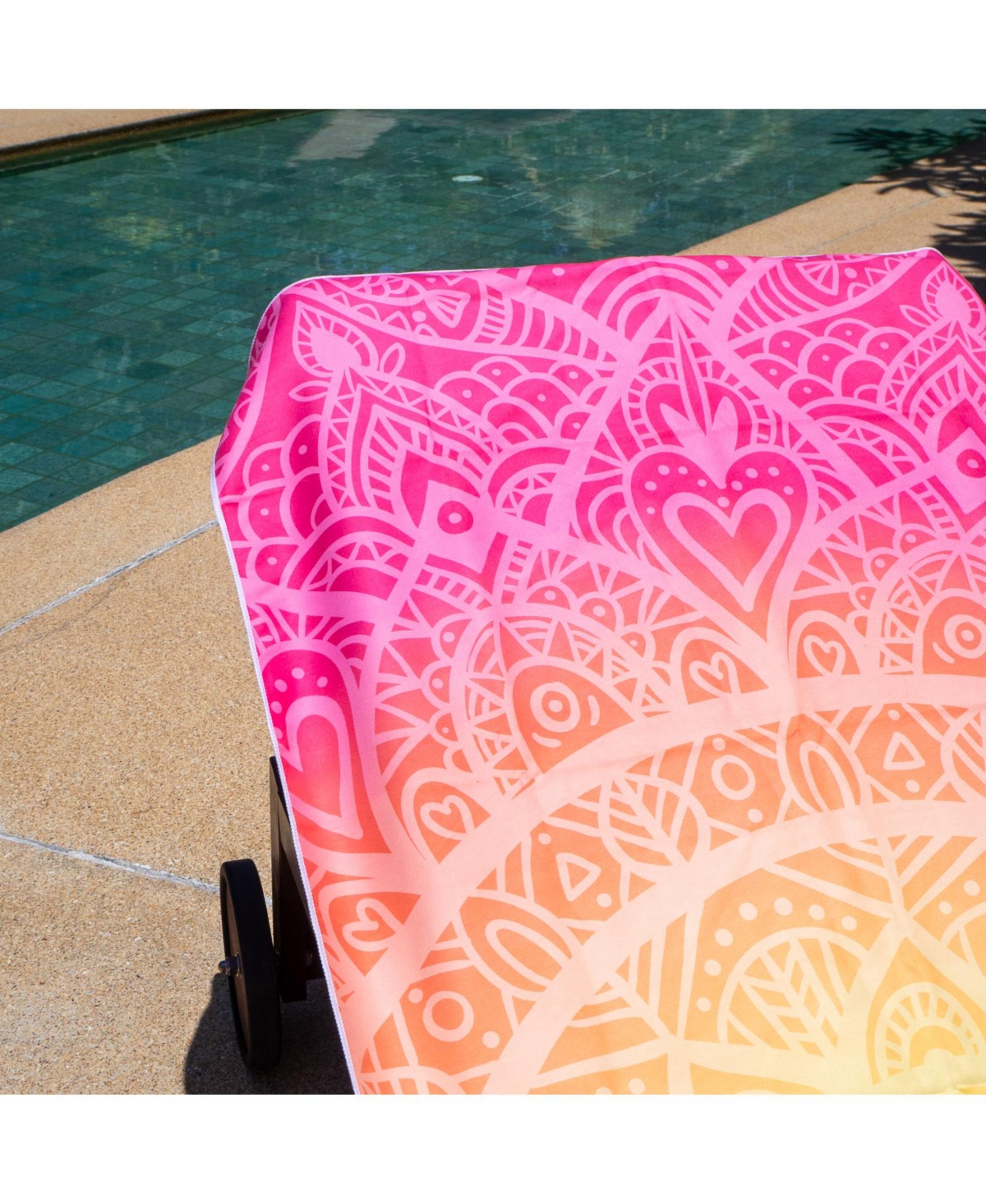 Arkwright Home Mandala Beach Towel w/ Travel Bag - 30x70 - Color Options