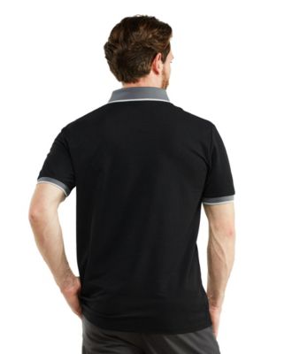 Men's Classic-Fit Cotton-Blend Pique Polo Shirt with Contrast Collar