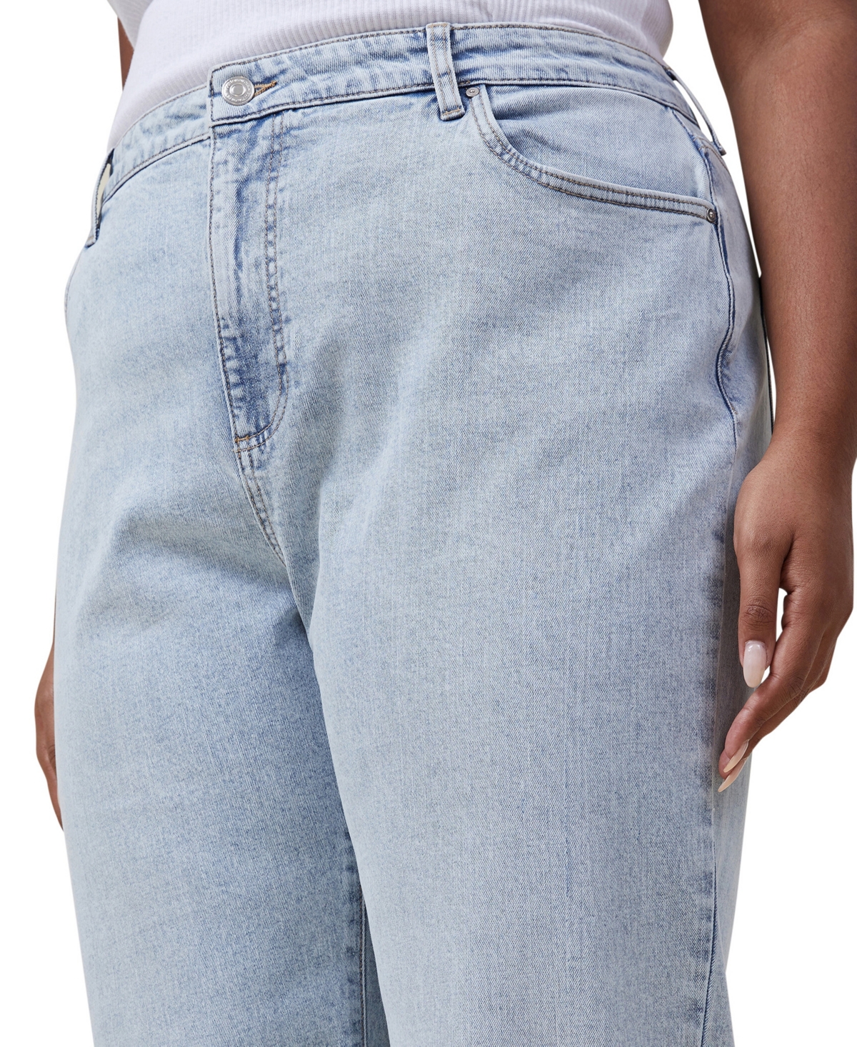 Cotton On Women's Curvy Stretch Straight Jean