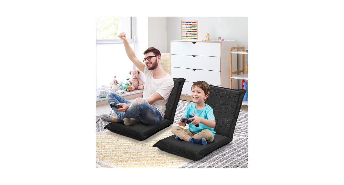 Slickblue Adjustable 6 Positions Folding Lazy Man Sofa Chair Floor Chair