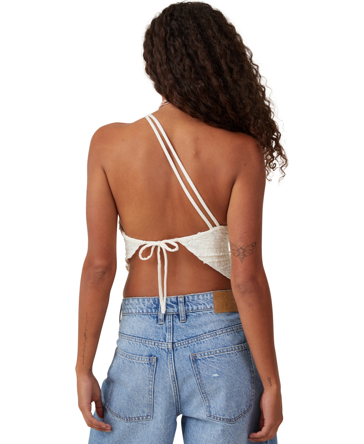 Shop Cotton On Women's Eden Asymmetric Tie Back Cami In Coconut