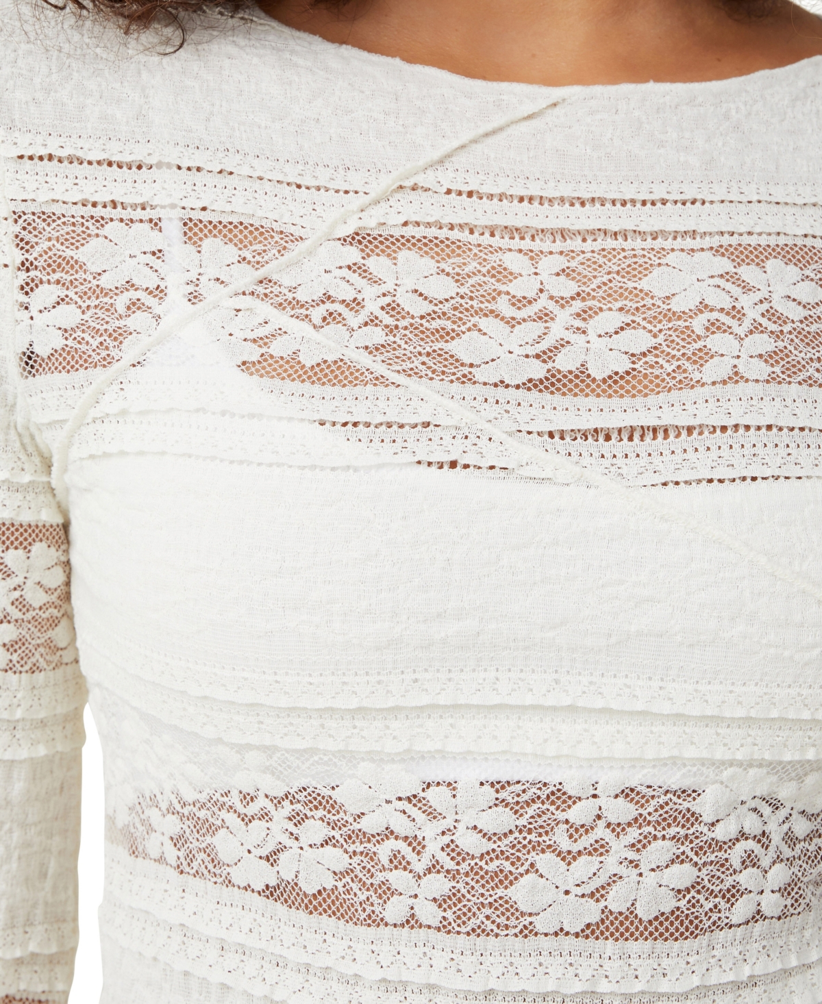 Shop Cotton On Women's Eden Hanky Hem Texture Long Sleeve In Mocha