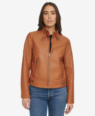 Levi's - Faux-Leather Moto Racer Jacket