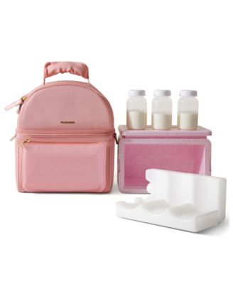Sunveno Breastmilk Cooler Bag with Detachable Insulation Box Set - Pink 46$