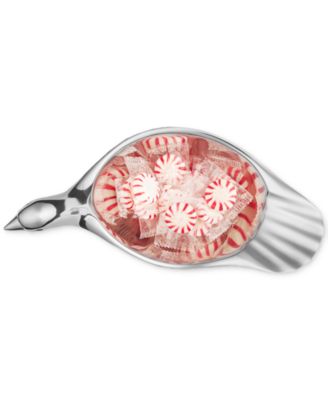 Dove of Peace Figural Silver-Tone Bowl