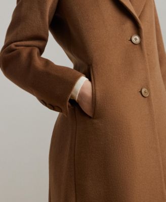 Women's Wool-Blend Walker Coat